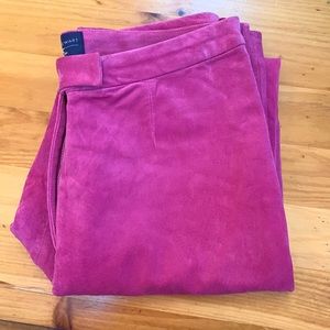Catherine Stewart Suede Pink Pants 8